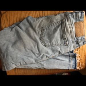 Zara ripped midi jeans